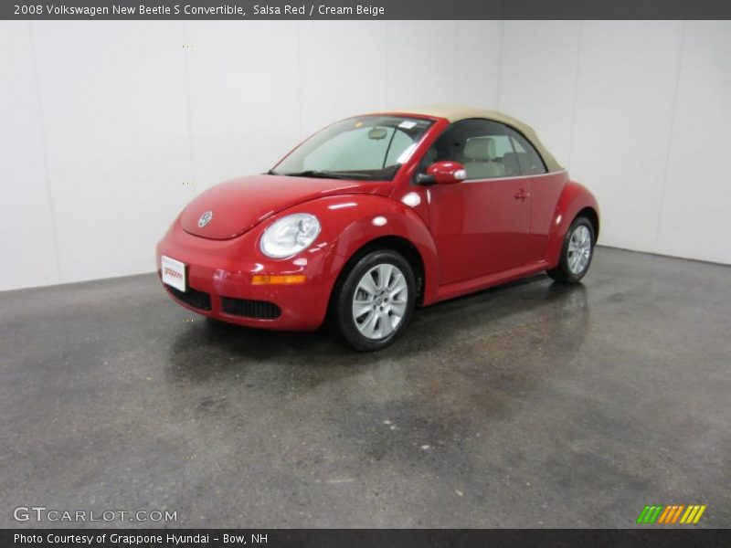 Salsa Red / Cream Beige 2008 Volkswagen New Beetle S Convertible