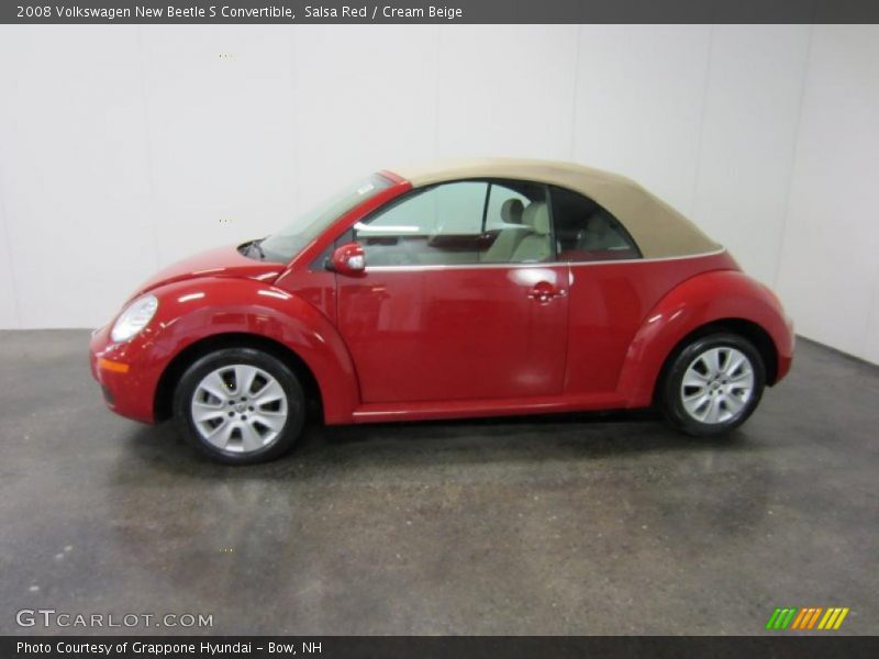 Salsa Red / Cream Beige 2008 Volkswagen New Beetle S Convertible