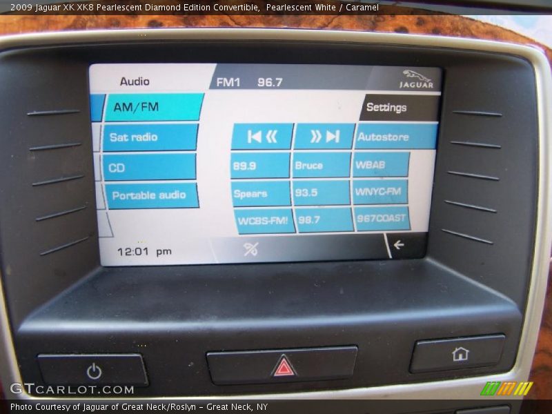 Pearlescent White / Caramel 2009 Jaguar XK XK8 Pearlescent Diamond Edition Convertible