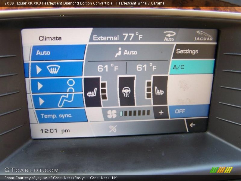Pearlescent White / Caramel 2009 Jaguar XK XK8 Pearlescent Diamond Edition Convertible