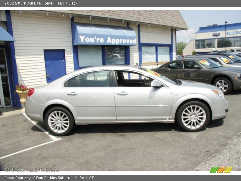 Silver Pearl / Black 2008 Saturn Aura XR