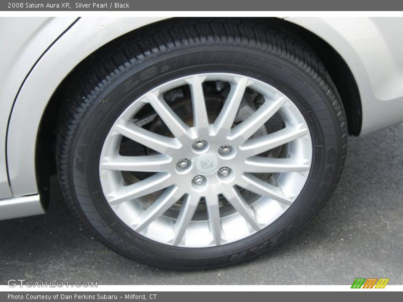 Silver Pearl / Black 2008 Saturn Aura XR