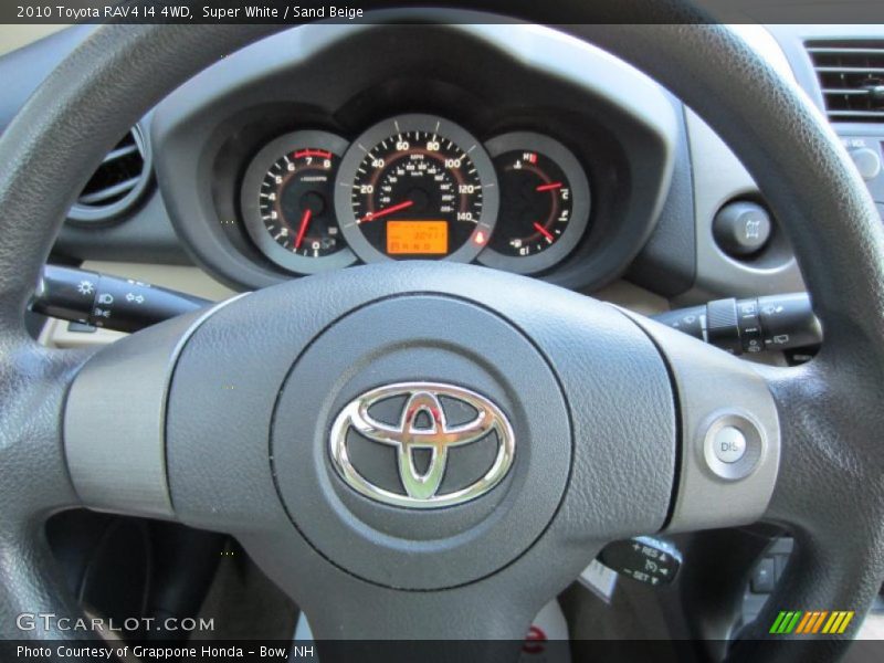 Super White / Sand Beige 2010 Toyota RAV4 I4 4WD