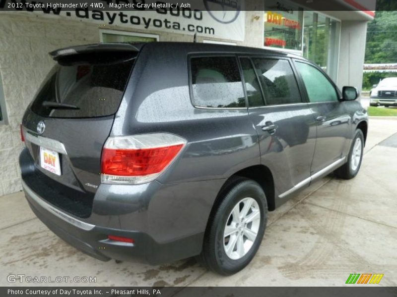 Magnetic Gray Metallic / Ash 2012 Toyota Highlander V6 4WD