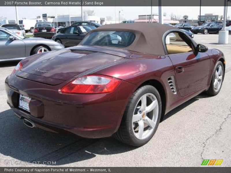 Carmona Red Metallic / Sand Beige 2007 Porsche Boxster