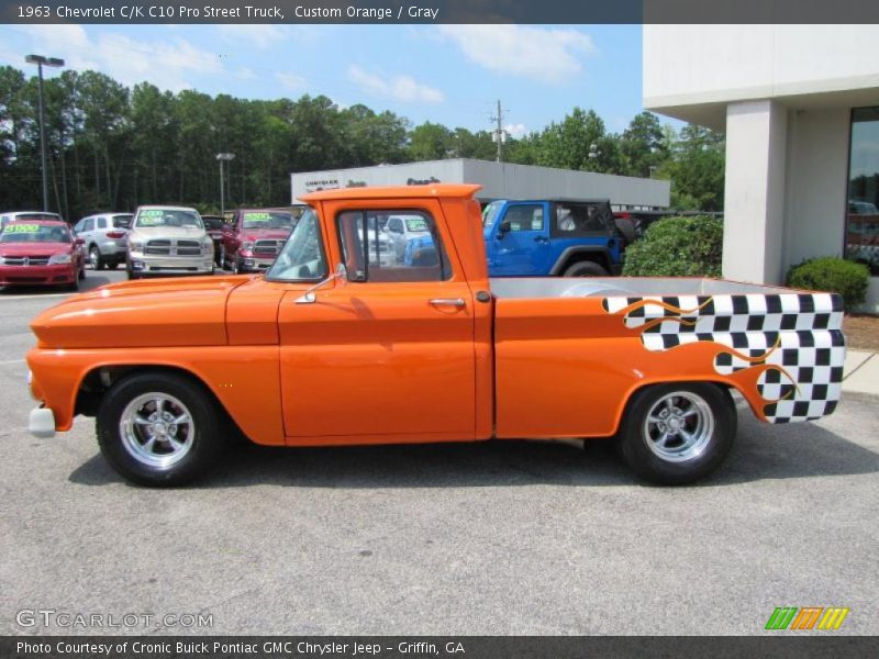  1963 C/K C10 Pro Street Truck Custom Orange