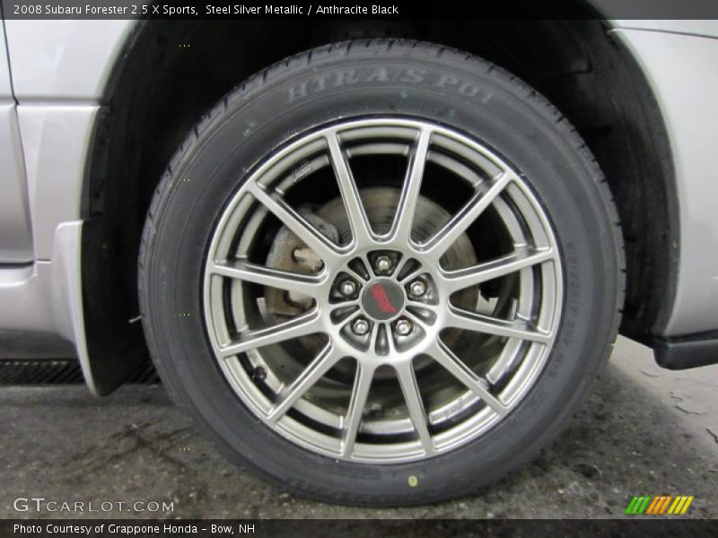 Steel Silver Metallic / Anthracite Black 2008 Subaru Forester 2.5 X Sports