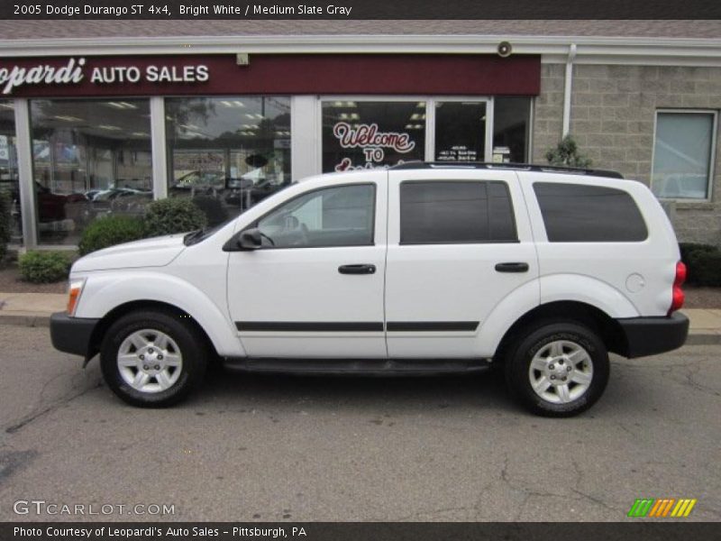 Bright White / Medium Slate Gray 2005 Dodge Durango ST 4x4