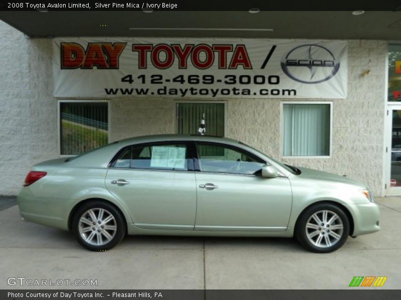 Silver Pine Mica / Ivory Beige 2008 Toyota Avalon Limited