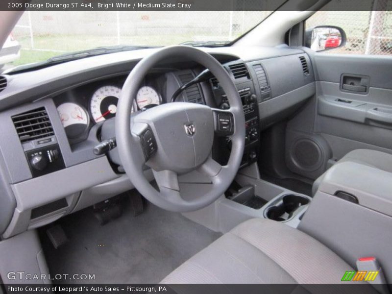 Bright White / Medium Slate Gray 2005 Dodge Durango ST 4x4