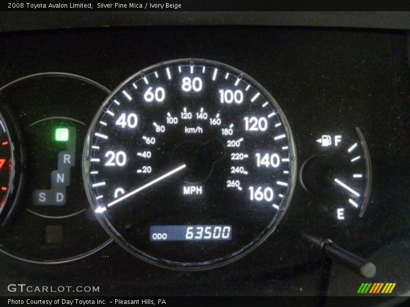 Silver Pine Mica / Ivory Beige 2008 Toyota Avalon Limited