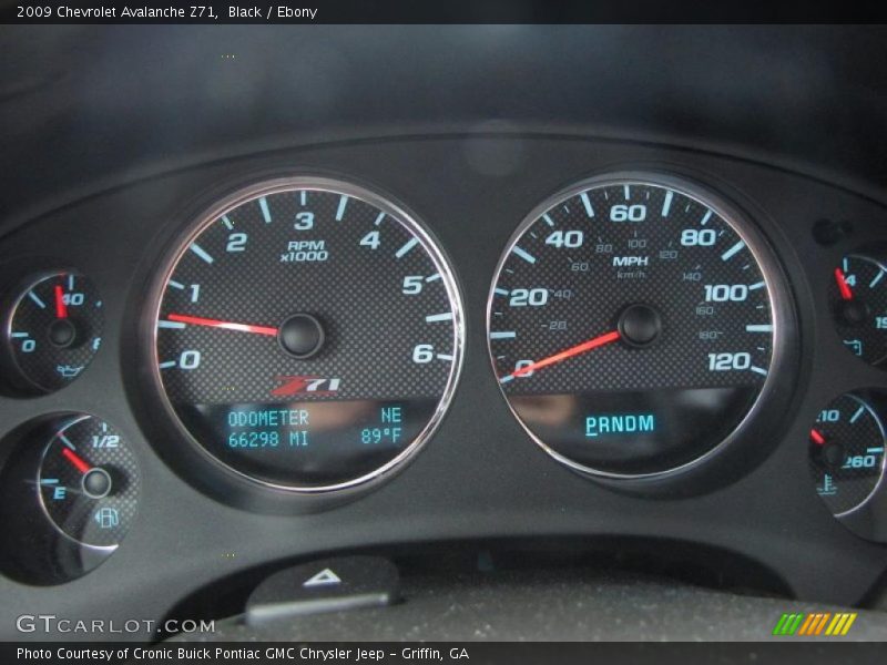 Black / Ebony 2009 Chevrolet Avalanche Z71