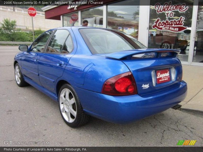Sapphire Blue Metallic / Charcoal 2006 Nissan Sentra SE-R Spec V