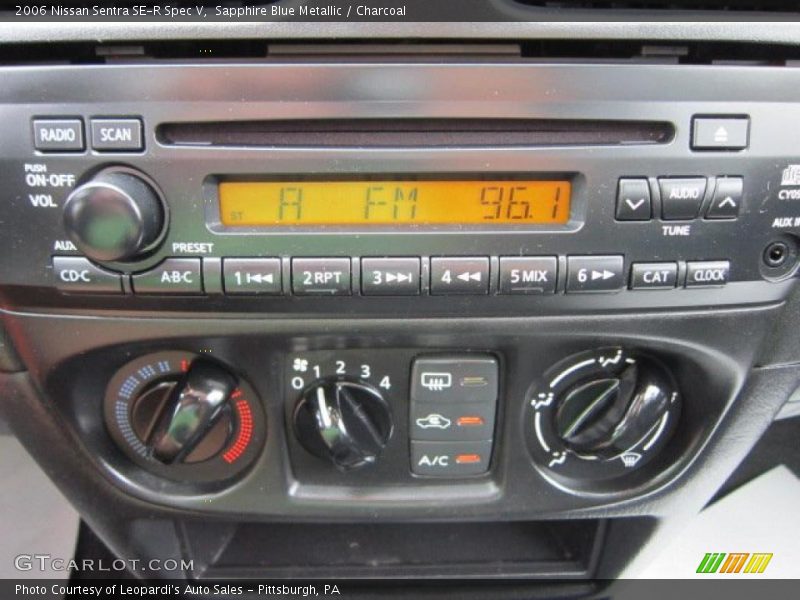 Controls of 2006 Sentra SE-R Spec V