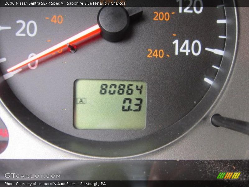 Sapphire Blue Metallic / Charcoal 2006 Nissan Sentra SE-R Spec V