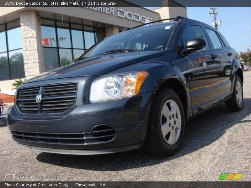 Steel Blue Metallic / Dark Slate Gray 2008 Dodge Caliber SE