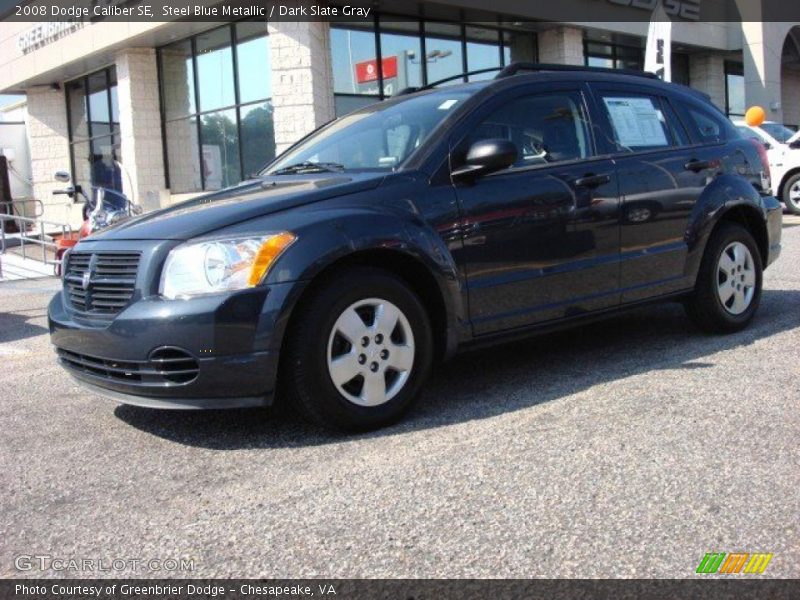 Steel Blue Metallic / Dark Slate Gray 2008 Dodge Caliber SE