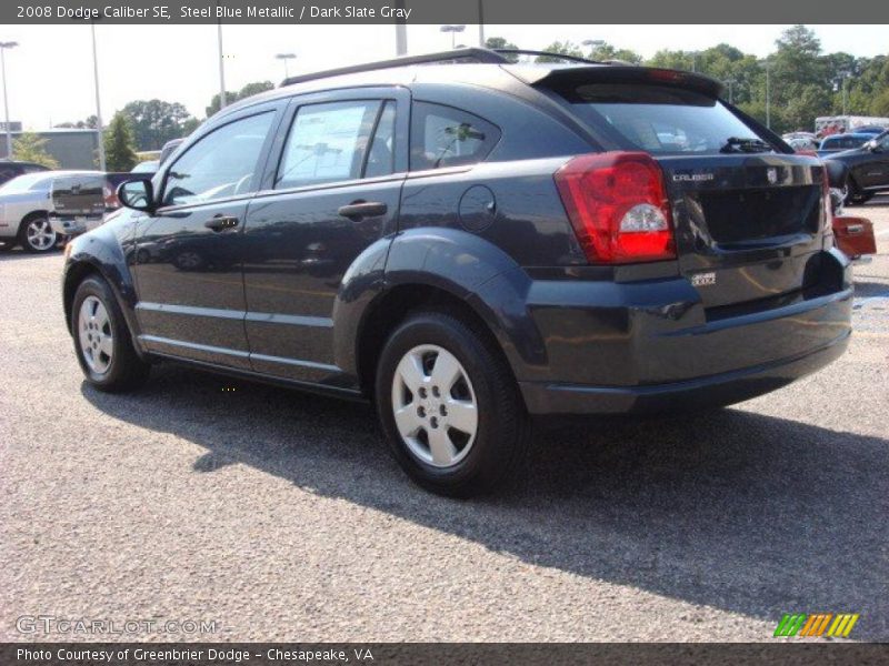 Steel Blue Metallic / Dark Slate Gray 2008 Dodge Caliber SE