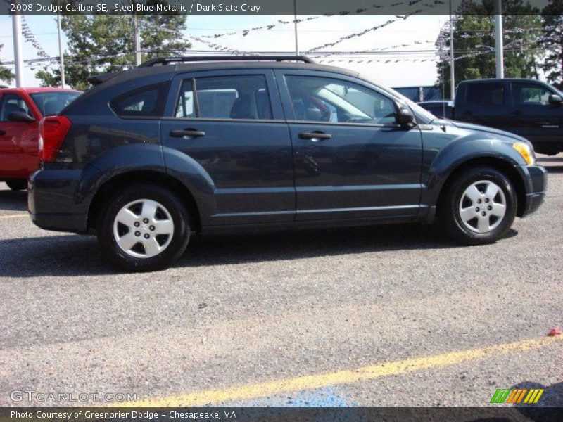Steel Blue Metallic / Dark Slate Gray 2008 Dodge Caliber SE