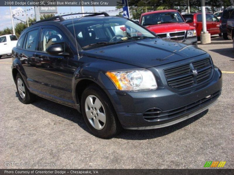 Steel Blue Metallic / Dark Slate Gray 2008 Dodge Caliber SE