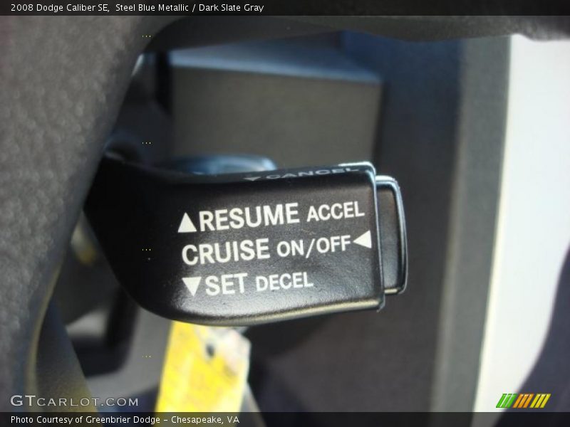 Steel Blue Metallic / Dark Slate Gray 2008 Dodge Caliber SE