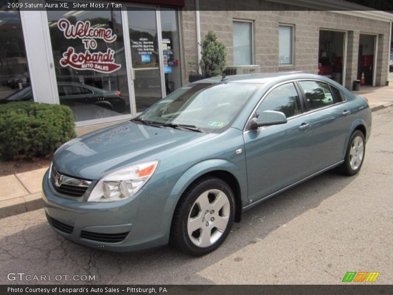 Silver Moss / Tan 2009 Saturn Aura XE