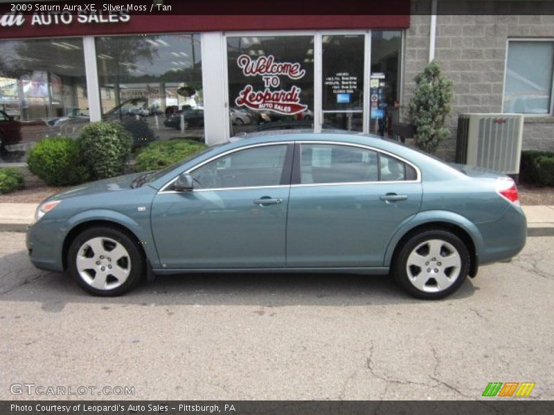 Silver Moss / Tan 2009 Saturn Aura XE
