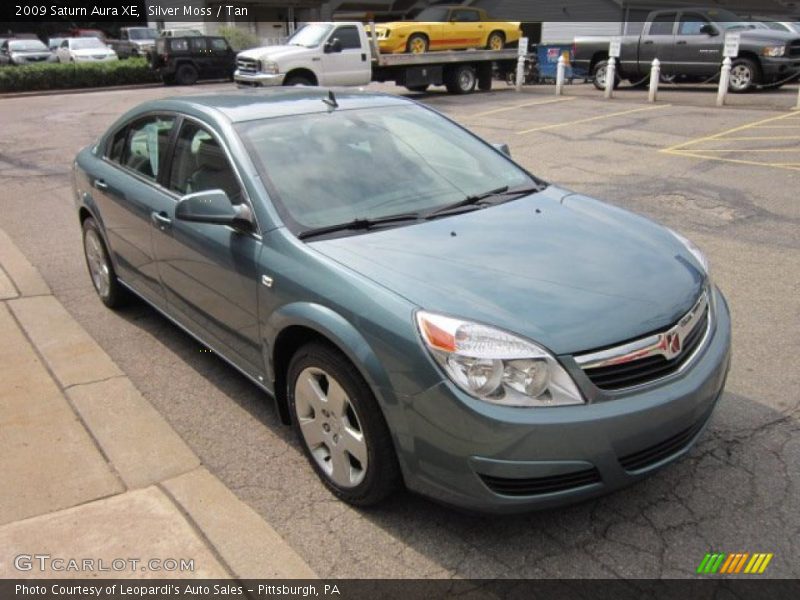 Silver Moss / Tan 2009 Saturn Aura XE