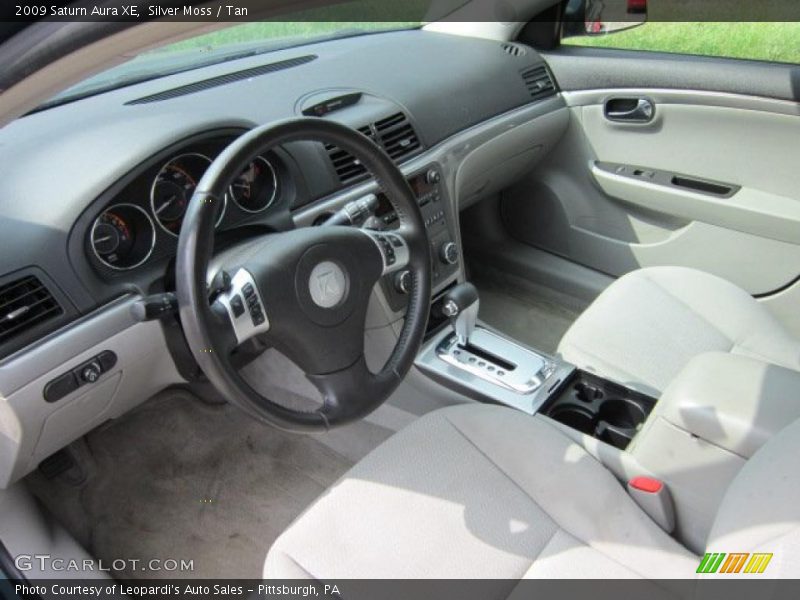 Silver Moss / Tan 2009 Saturn Aura XE