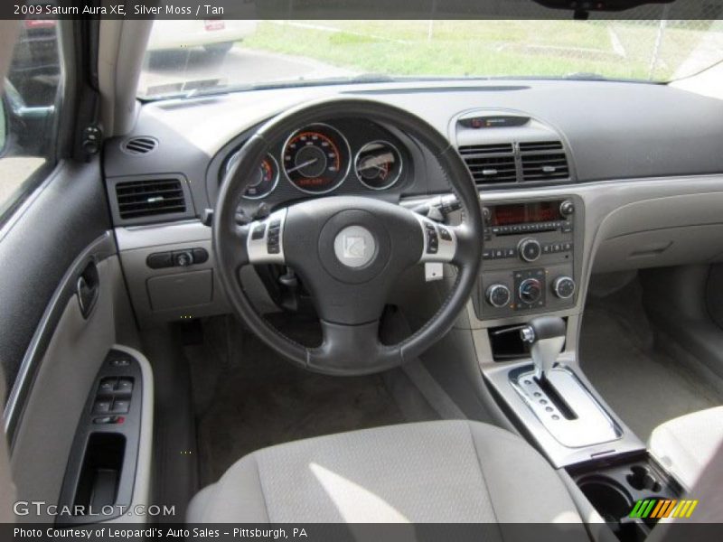 Silver Moss / Tan 2009 Saturn Aura XE