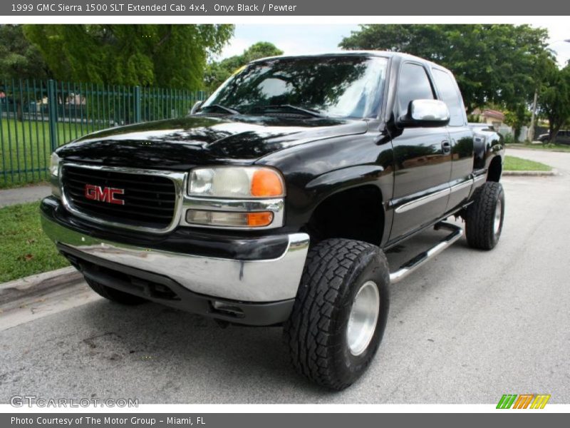 Onyx Black / Pewter 1999 GMC Sierra 1500 SLT Extended Cab 4x4