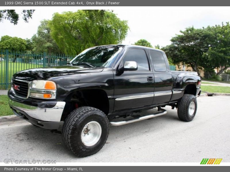 Onyx Black / Pewter 1999 GMC Sierra 1500 SLT Extended Cab 4x4