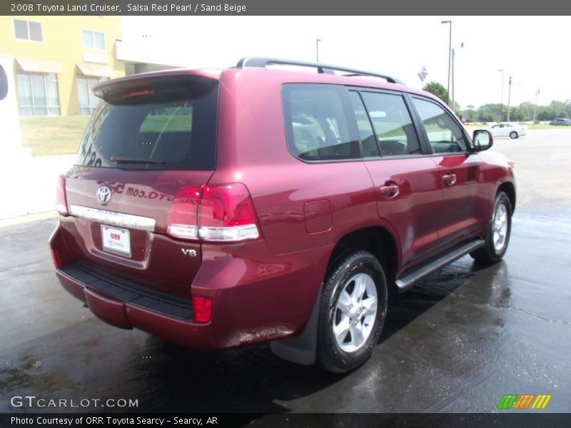 Salsa Red Pearl / Sand Beige 2008 Toyota Land Cruiser