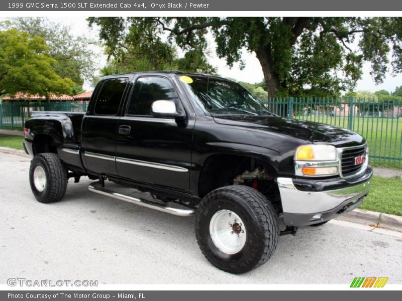 Onyx Black / Pewter 1999 GMC Sierra 1500 SLT Extended Cab 4x4