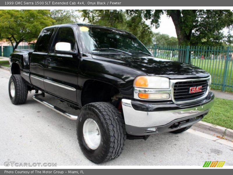 Onyx Black / Pewter 1999 GMC Sierra 1500 SLT Extended Cab 4x4