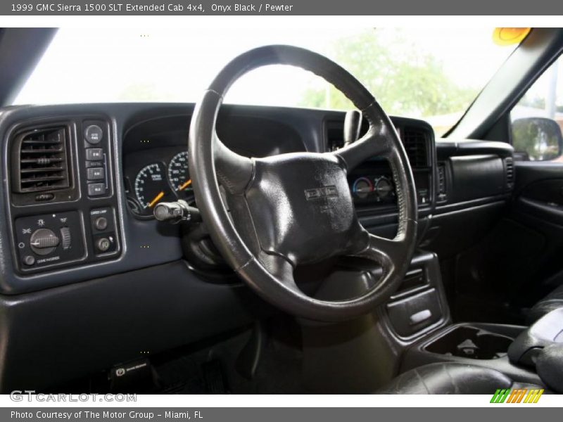 Onyx Black / Pewter 1999 GMC Sierra 1500 SLT Extended Cab 4x4