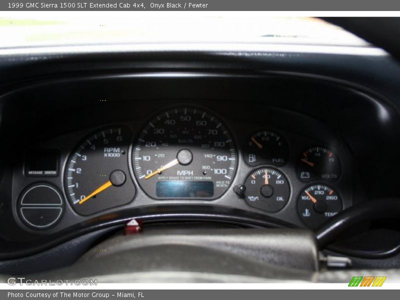 Onyx Black / Pewter 1999 GMC Sierra 1500 SLT Extended Cab 4x4