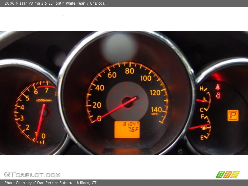 Satin White Pearl / Charcoal 2006 Nissan Altima 2.5 SL