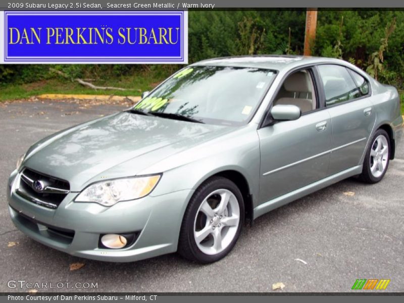 Seacrest Green Metallic / Warm Ivory 2009 Subaru Legacy 2.5i Sedan