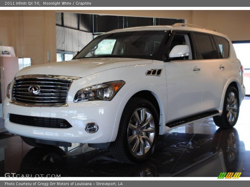 Moonlight White / Graphite 2011 Infiniti QX 56