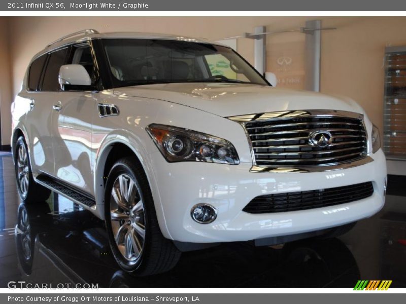 Moonlight White / Graphite 2011 Infiniti QX 56