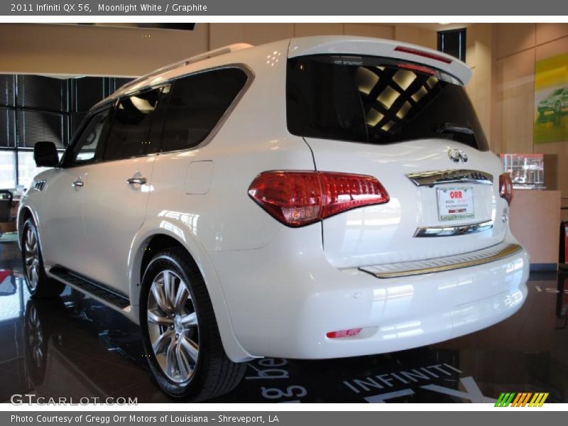Moonlight White / Graphite 2011 Infiniti QX 56