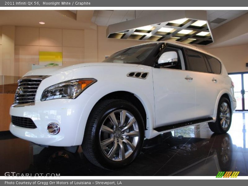 Moonlight White / Graphite 2011 Infiniti QX 56