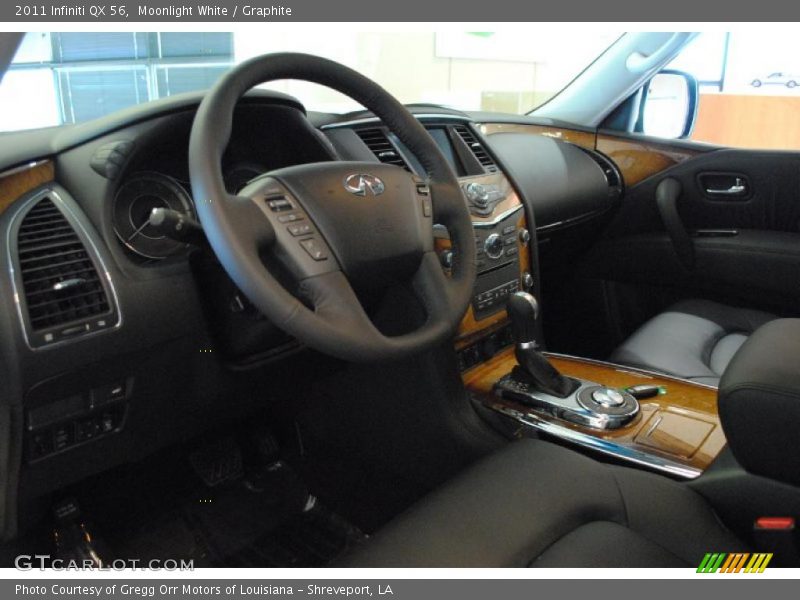 Moonlight White / Graphite 2011 Infiniti QX 56