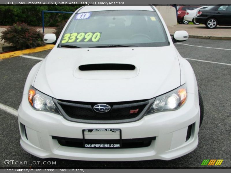 Satin White Pearl / STI  Black/Alcantara 2011 Subaru Impreza WRX STi