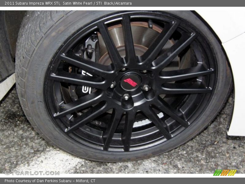 Satin White Pearl / STI  Black/Alcantara 2011 Subaru Impreza WRX STi