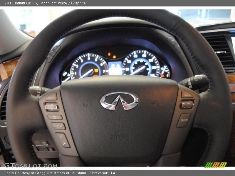 Moonlight White / Graphite 2011 Infiniti QX 56
