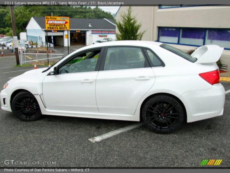 Satin White Pearl / STI  Black/Alcantara 2011 Subaru Impreza WRX STi
