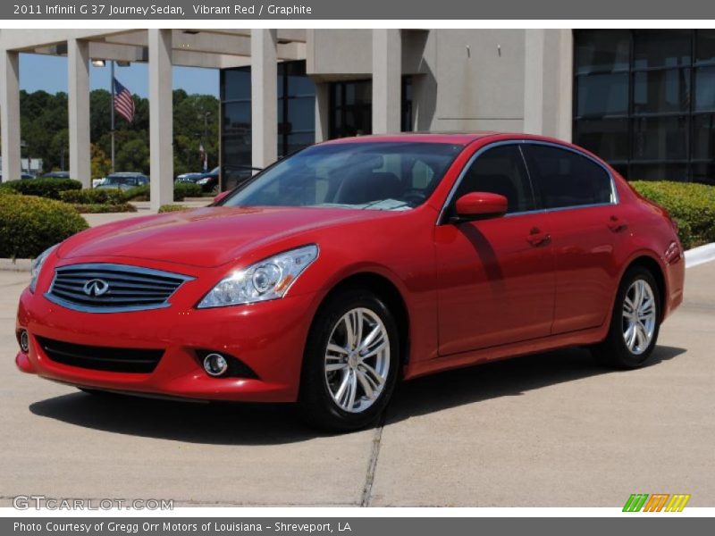 Vibrant Red / Graphite 2011 Infiniti G 37 Journey Sedan