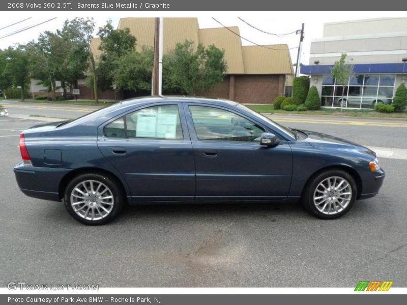 Barents Blue Metallic / Graphite 2008 Volvo S60 2.5T